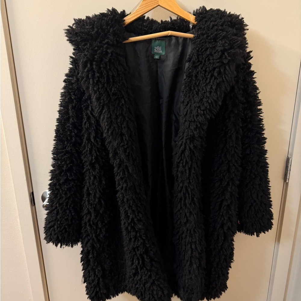 Wild fable furry black coat